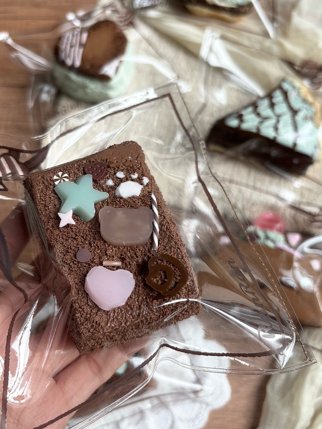 【ミントチョコ】もちもちスクイーズ ブラインドボックス シリコン素材 低反発ストレス解消トイ